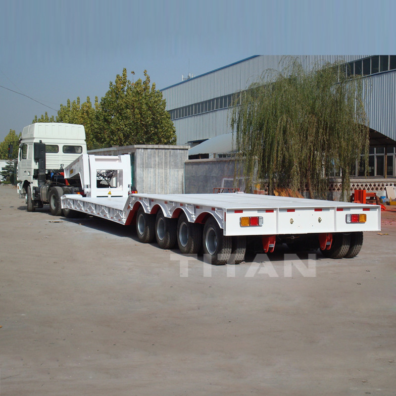 4 axles 100 ton 120 tonne gooseneck lowboy